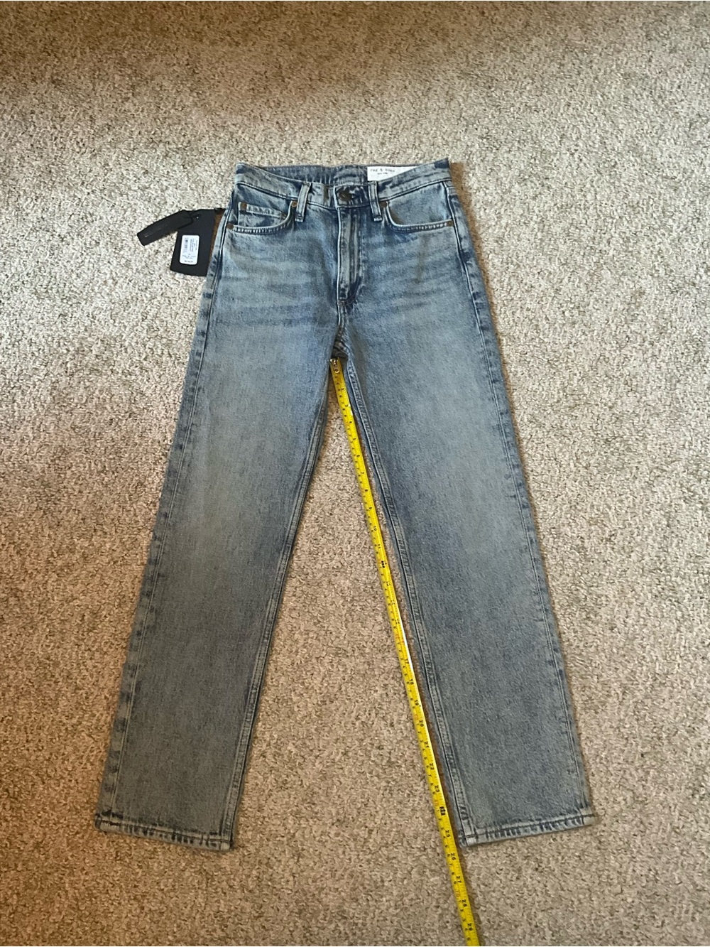 rag & bone Harlow Mid-rise Ankle Straight size 25